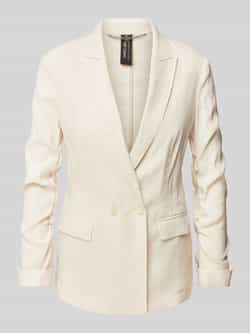Marc Cain Linnen blazer met reverskraag