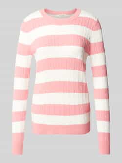 Christian Berg Woman Gebreide pullover met kabelpatroon