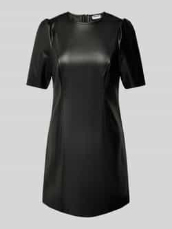 Noisy May Mini-jurk in leerlook model 'HILL'