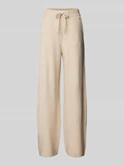 Tommy Hilfiger Wide leg sweatpants met logostitching