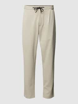 CK Calvin Klein Tapered fit stoffen broek met tunnelkoord