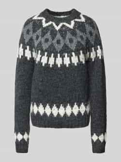 Christian Berg Woman Loose fit gebreide pullover met wol