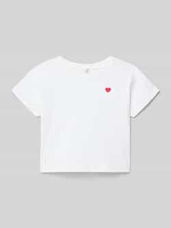 Only Regular fit T-shirt van puur katoen model 'MAIKEN LIFE HEART'
