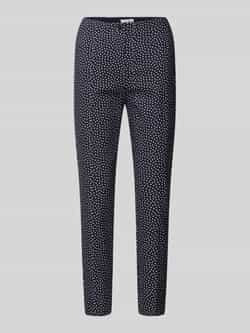 Christian Berg Woman Slim fit stoffen broek met verkort model
