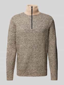 JACK & JONES CORE gemêleerde trui JCOSPACE van polyester peyote pattern
