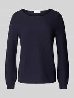 Christian Berg Woman Regular fit shirt met lange mouwen van puur katoen in gebreide look