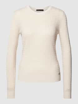 Armani Exchange Romantische gebreide trui Beige Dames