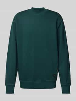 Calvin Klein Gewassen Geweven Label Sweatshirt Green Heren
