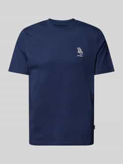 Blend T-shirt met stitchingdetail model 'JEPPE'