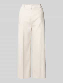 Comma Straight leg pantalon met bandplooien