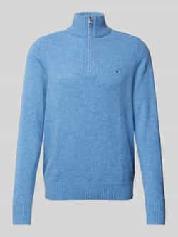 Tommy Hilfiger Wollen pullover met opstaande kraag model 'LAMBSWOOL'