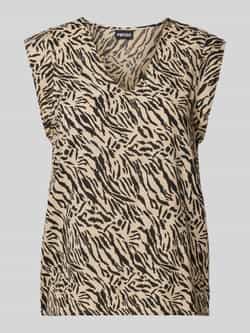 Pieces Blouse van viscose met V-hals model 'NYA'