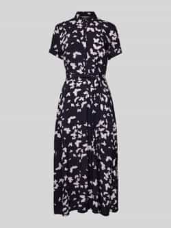 Christian Berg Woman Selection Overhemdjurk van viscose met strikceintuur
