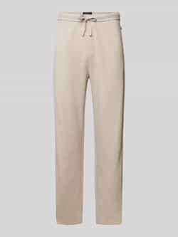 Boss Regular fit sweatpants met structuurmotief