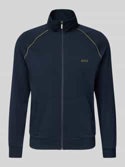 Boss Sweatjack met labelstitching model 'Mix&Match'
