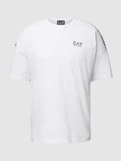 EA7 Emporio Armani T-shirt met labelprint