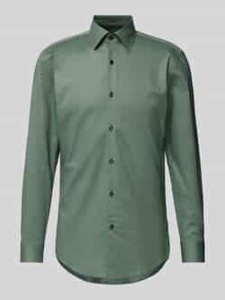 Boss Slim fit zakelijk overhemd met kentkraag model 'Hank'
