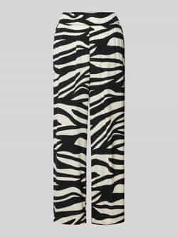 S.Oliver RED LABEL Flared stoffen broek met all-over motief