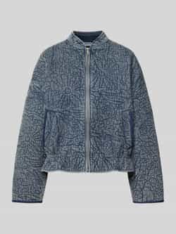 Jake*s Casual Jack met opstaande kraag en ritssluiting