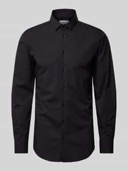 S.Oliver BLACK LABEL Shaped fit zakelijk overhemd van katoenstretch