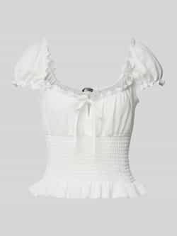 Gina Tricot T-shirt met smokdetails