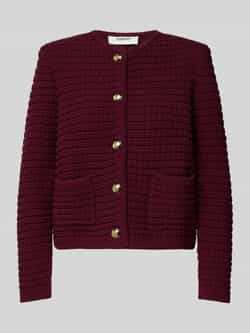 Bash Gebreid jack met steekzakken model 'GASPARD'