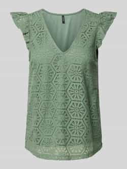 Vero Moda Blousetop met etskanteffect model 'HONEY LULU'