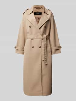 Vero Moda Getailleerde trenchcoat met trensjes model 'CHLOE'