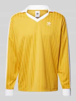 Adidas Originals Kleurrijk Langarm Voetbal T-shirt Yellow Heren