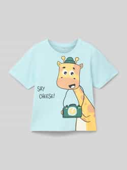 Name it T-shirt met motiefprint model 'HELGE'