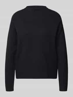 Christian Berg Woman Oversized gebreide pullover met geribde opstaande kraag