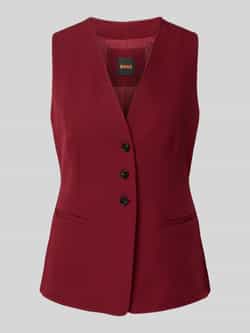 Boss Orange Regular fit gilet met paspelzakken