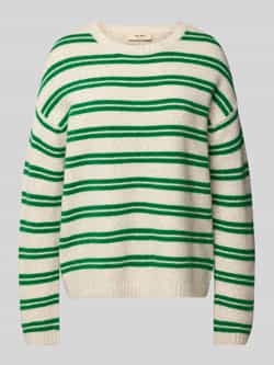 MOS MOSH Relaxed fit gebreide pullover met ronde hals model 'Khai'