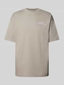 Multiply Apparel Oversized T-shirt met labelprint