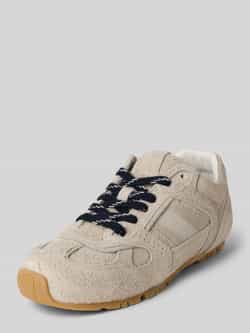 ALOHAS Sneaker van echt leer met contrastgarnering