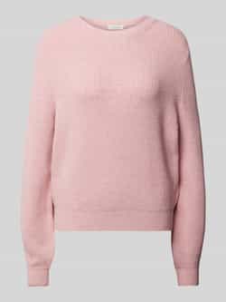 Christian Berg Woman Oversized gebreide pullover van viscosemix met ronde hals