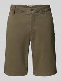 Tom Tailor Slim fit bermuda van katoenmix