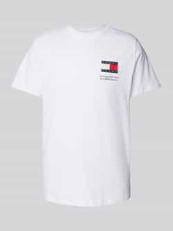 Tommy Jeans Witte Katoenen T-shirt met Halve Mouwen voor Heren White Heren