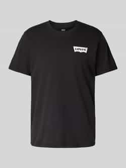 Levi's T-shirt met labelprint model 'CAVIAR'