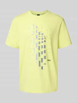 BOSS Green Regular fit T-shirt van katoenmix model 'GRX ZONE'