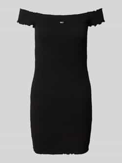 Tommy Jeans Slim fit bodycon-mini-jurk met carmenhals