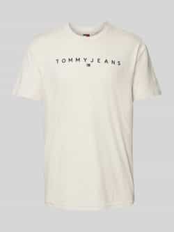 Tommy Jeans Beige Katoenen Gerecycled T-Shirt Lente Zomer Beige Heren
