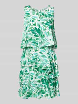 Apricot Mini-jurk in laagjeslook van LENZING™ ECOVERO™-vezels