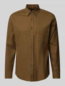 Boss Orange Regular fit vrijetijdsoverhemd met button-downkraag model 'Rickert