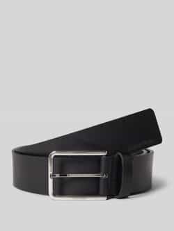 Calvin Klein Leren Riem Herfst Winter Collectie Black Heren