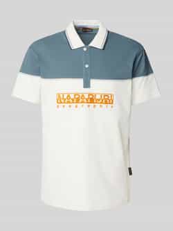 Napapijri Regular fit poloshirt met labelstitching model 'SATURNIA'