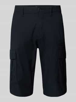 S.Oliver BLACK LABEL Relaxed fit cargobermuda van een mix van katoen en elastaan