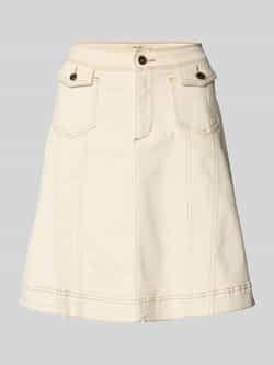 MOS MOSH Jeansrok met klepzakken model 'Colette'