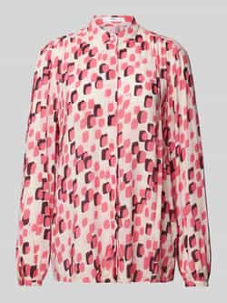 BRAX Overhemdblouse van pure viscose met opstaande kraag model 'VIKI'