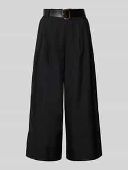 ZABAIONE Wide leg stoffen broek met riem